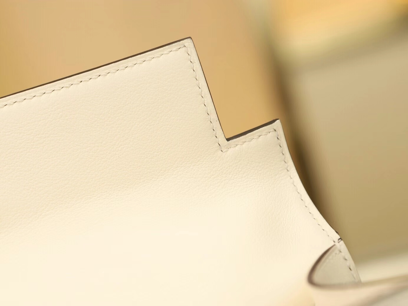 水也名品 Hermes爱马仕I2奶油白Swift皮迷你凯莉包Mini Kelly Pochette22cm