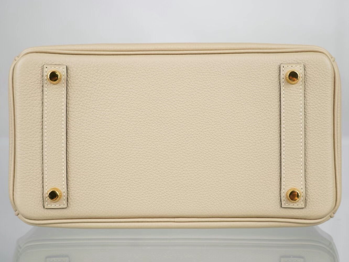 Symode爱马仕铂金包定制 Hermes Birkin25CM S2风衣灰Togo皮 金扣/银扣
