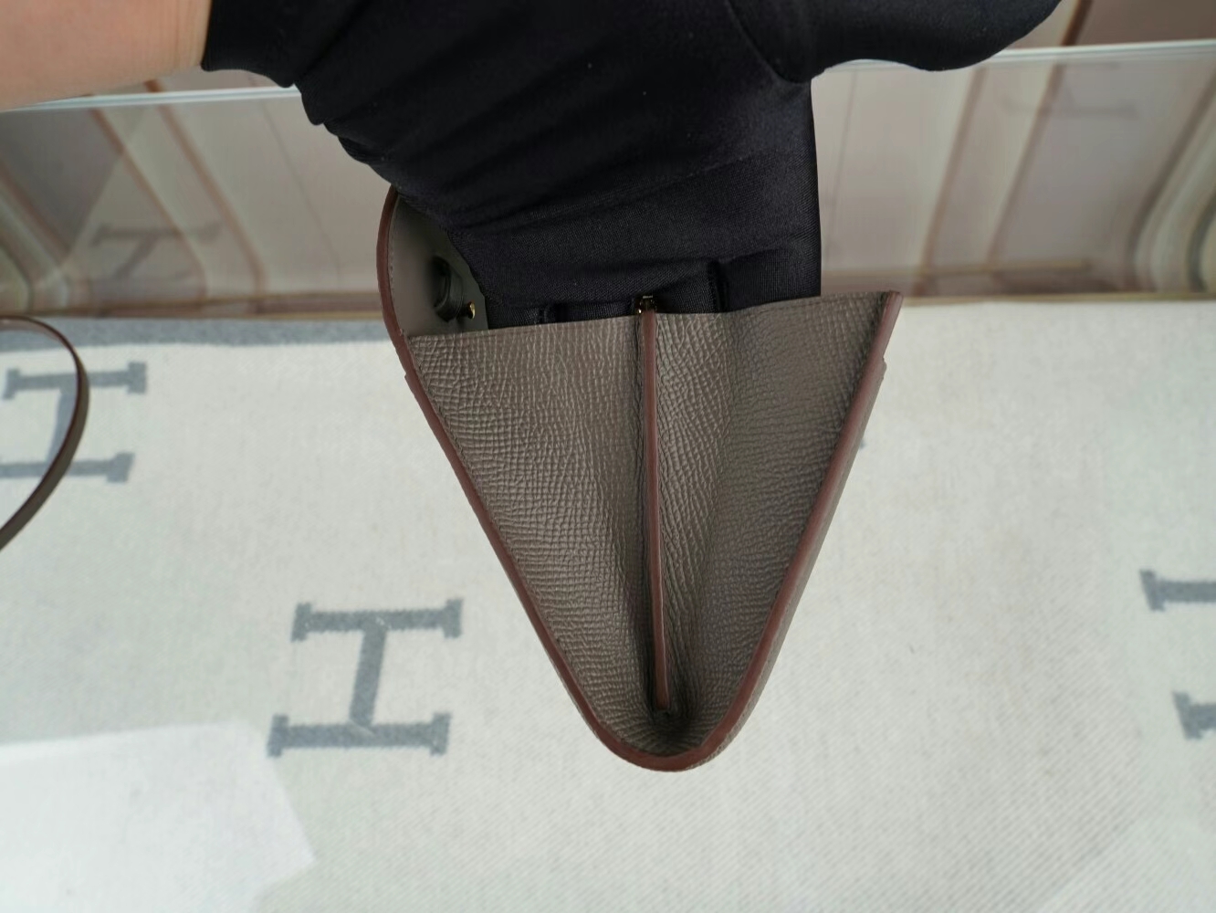 Symode Hermes Constance to go 爱马仕8F锡器灰Epsom皮康斯坦空姐包 金扣