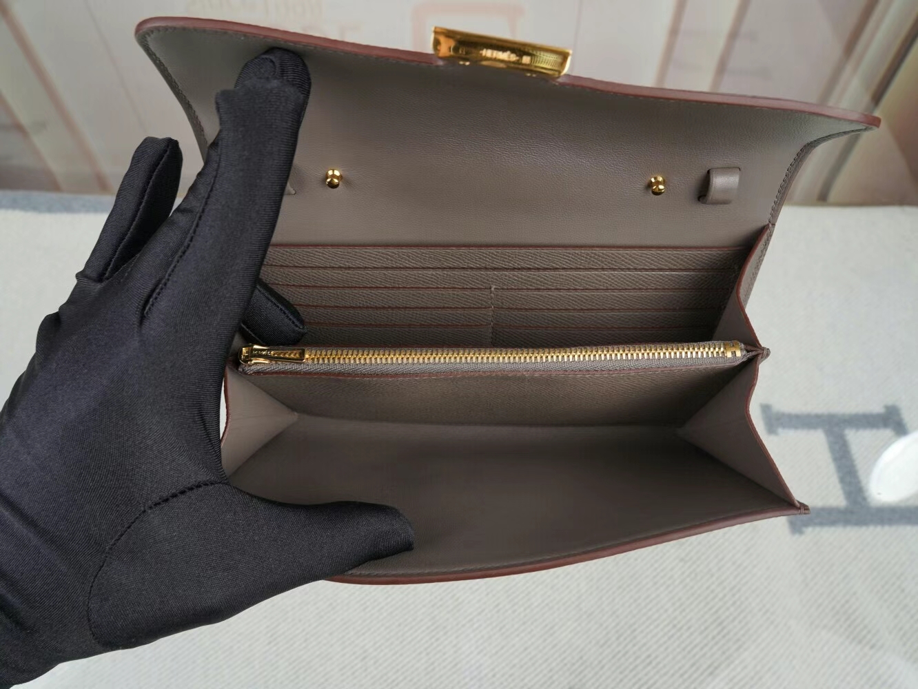 Symode Hermes Constance to go 爱马仕8F锡器灰Epsom皮康斯坦空姐包 金扣