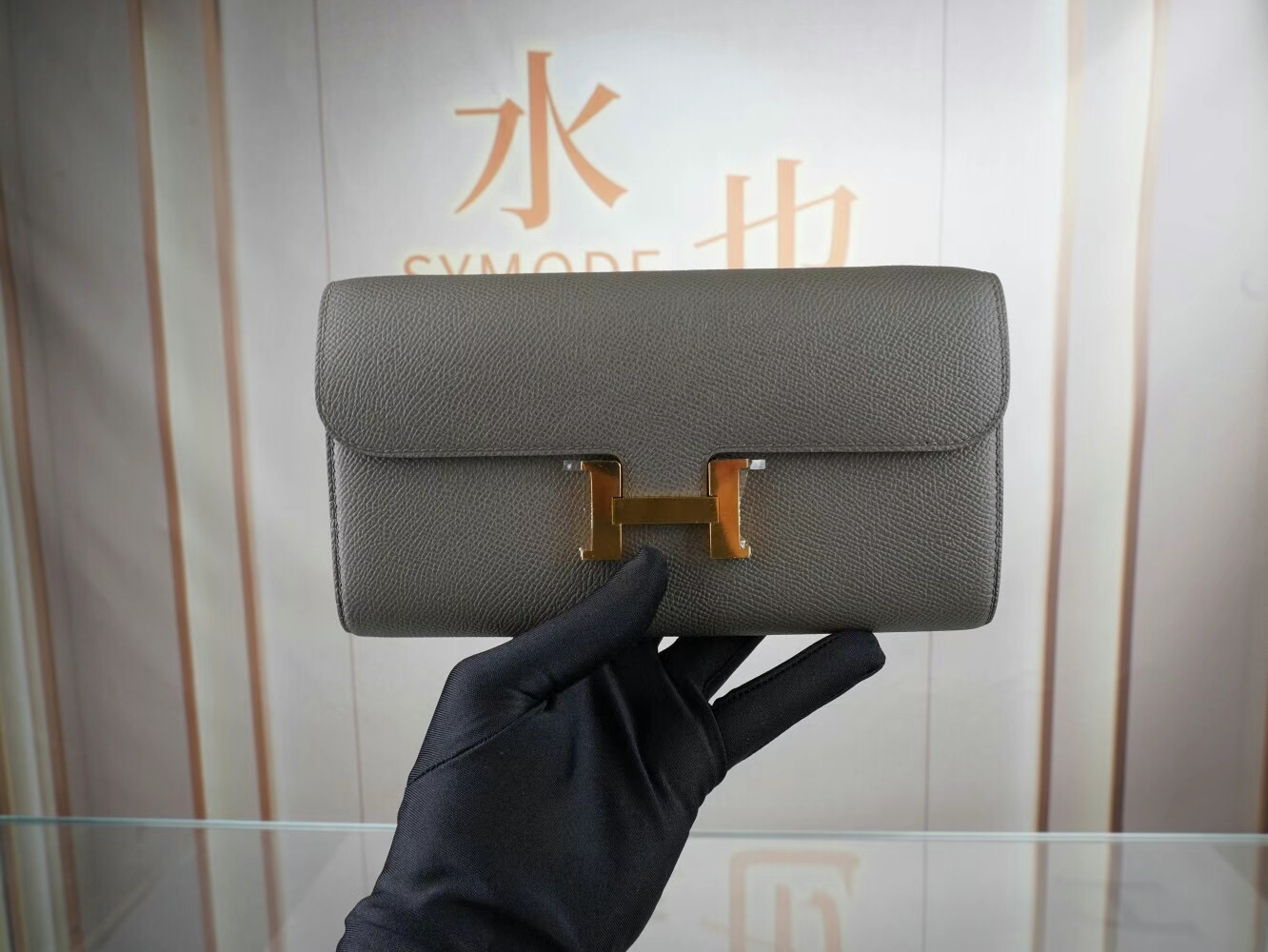 Symode Hermes Constance to go 爱马仕8F锡器灰Epsom皮康斯坦空姐包 金扣