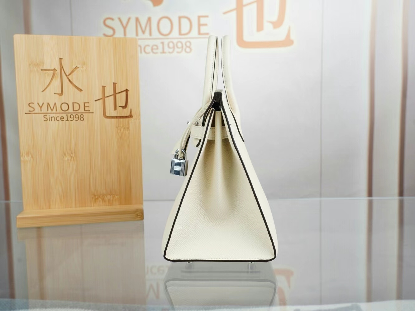 爱马仕铂金包价格 Hermes I2奶油白Nata Epsom皮Birkin包包25CM 银扣