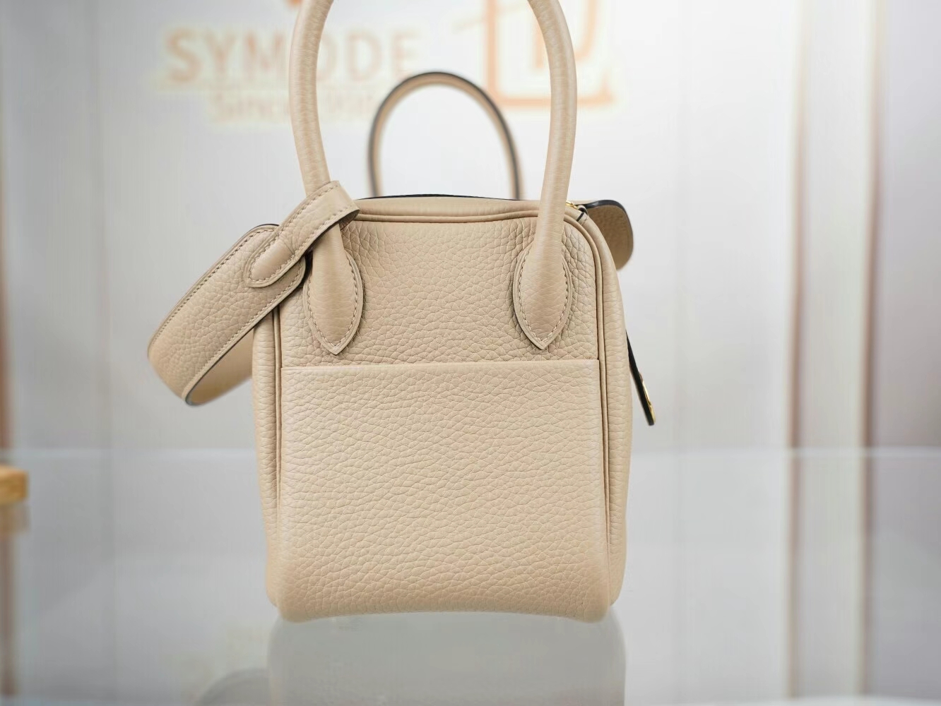 水也名品 爱马仕琳迪包 Hermes S2风衣灰TC牛皮Lindy26CM/30CM 金扣