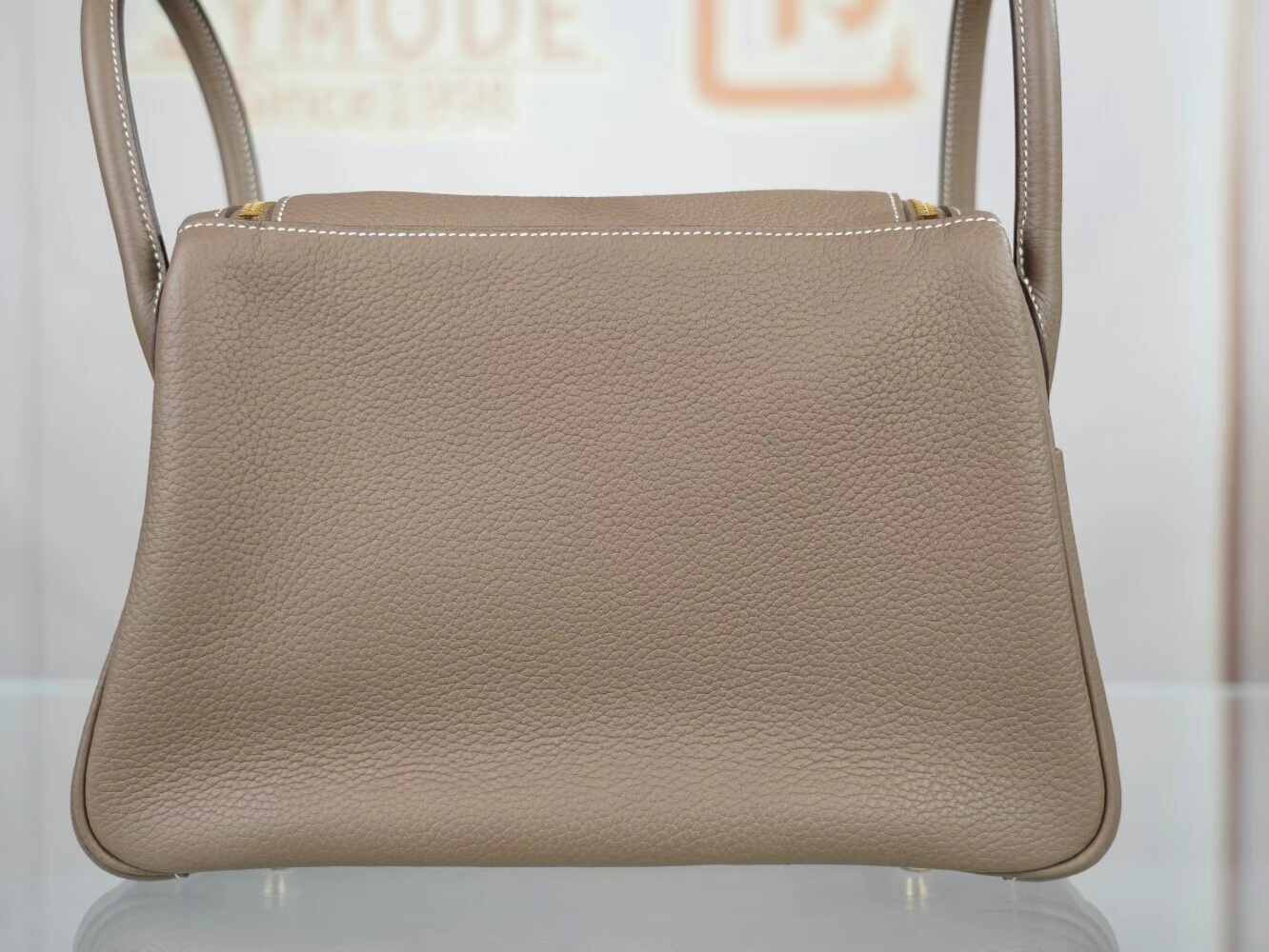 水也名品 Hermes Lindy26CM/30CM 爱马仕CC18大象灰TC牛皮琳迪包 金扣