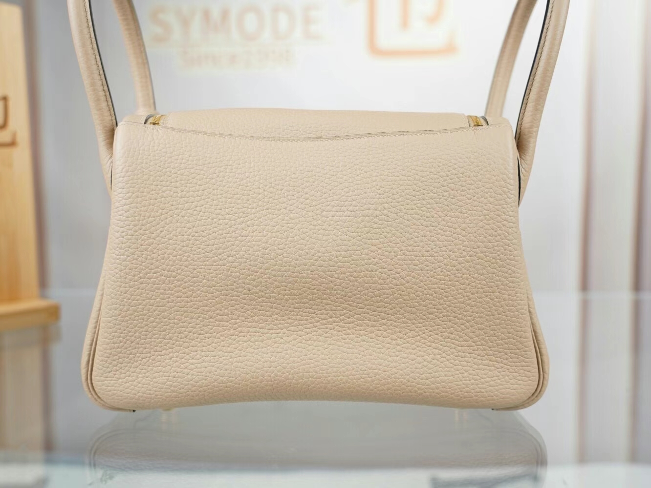 水也名品 爱马仕琳迪包 Hermes S2风衣灰TC牛皮Lindy26CM/30CM 金扣