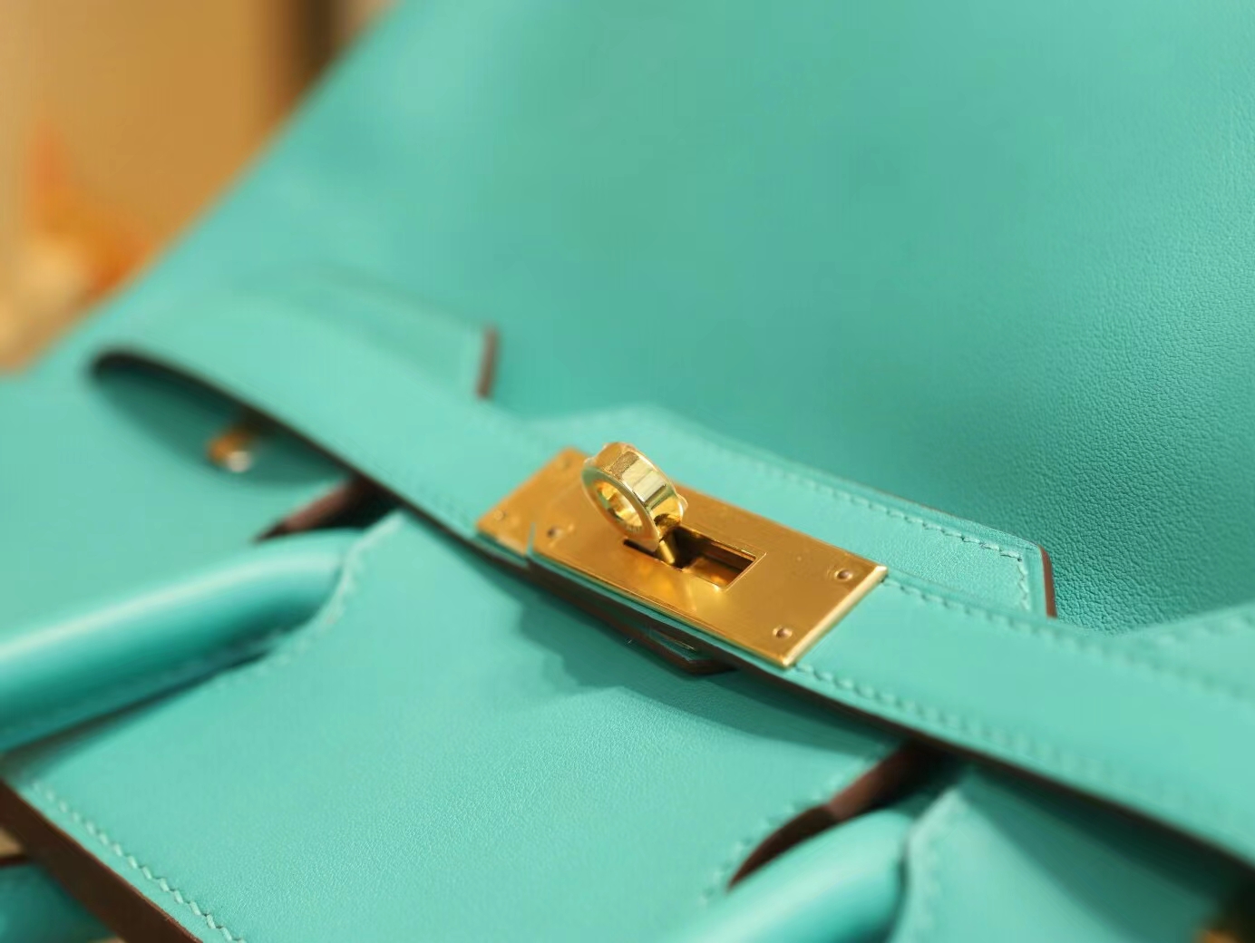 全手缝 Hermes爱马仕U1维罗纳绿Vert Verone Swift小牛皮铂金包Birkin30CM