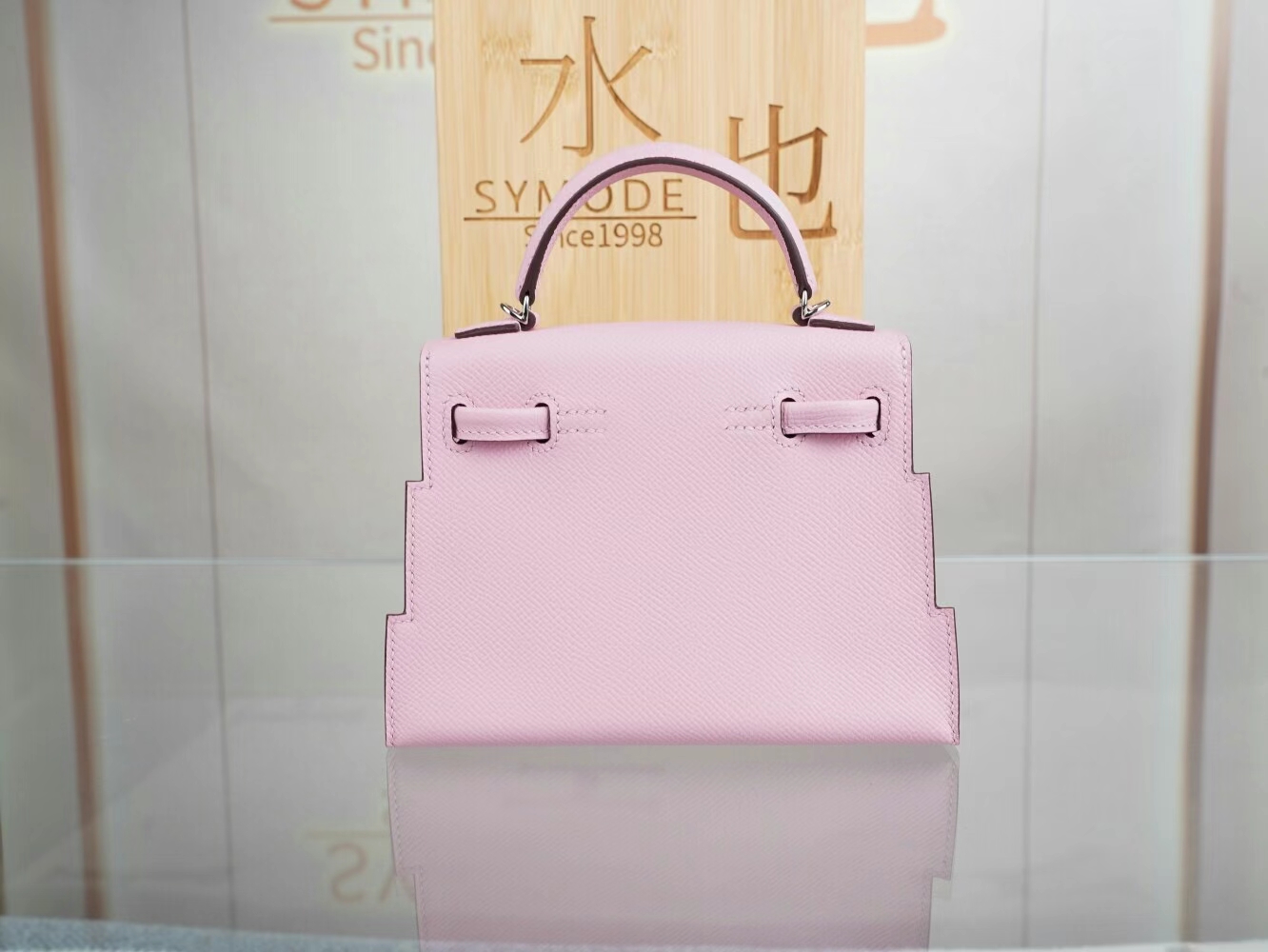 Symode爱马仕新款马赛克娃娃包 Hermes X9锦葵紫Epsom皮Kelly Doll Picto