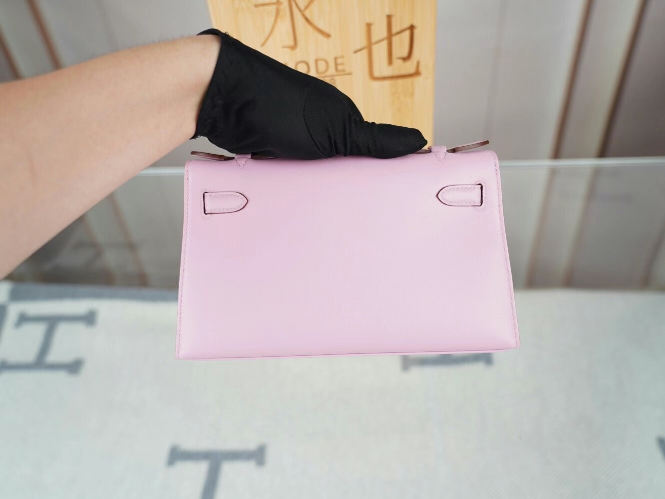 Hermes Mini Kelly Pochette22cm 爱马仕X9锦葵紫Swift皮迷你凯莉包一代