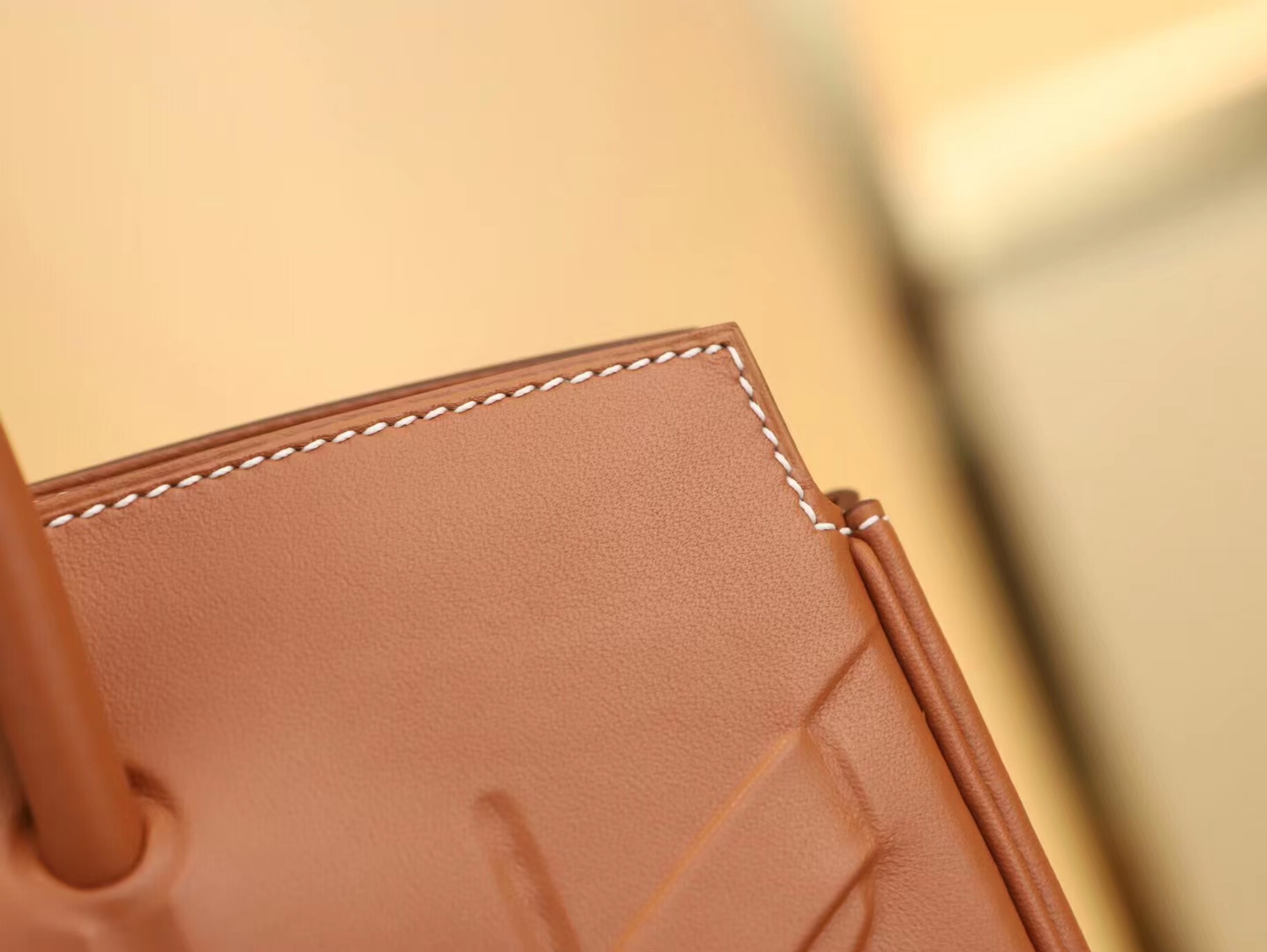 Symode爱马仕幻影铂金包 Hermes Birkin Shadow 25CM金棕色Gold牛皮